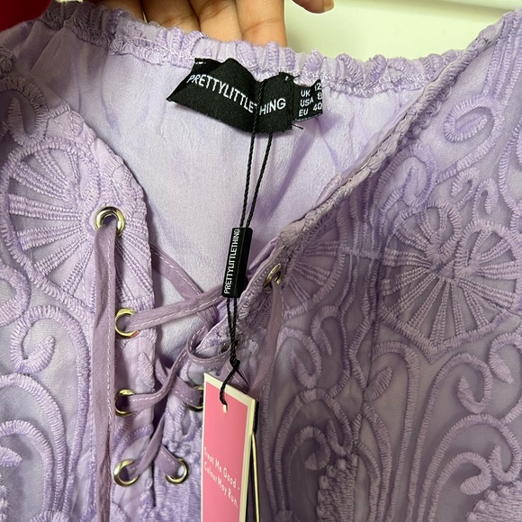 Worn once (with tags) lilac mini dress from Pretty Little thing - Picture 3 of 3